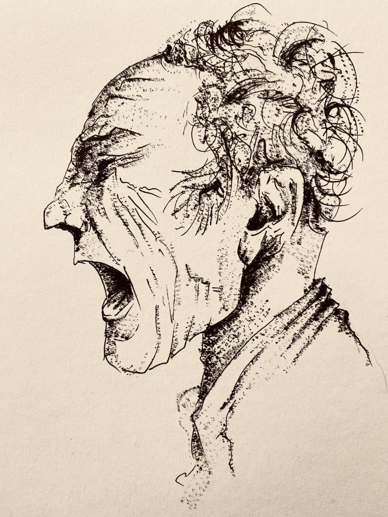 Drawing and painting work