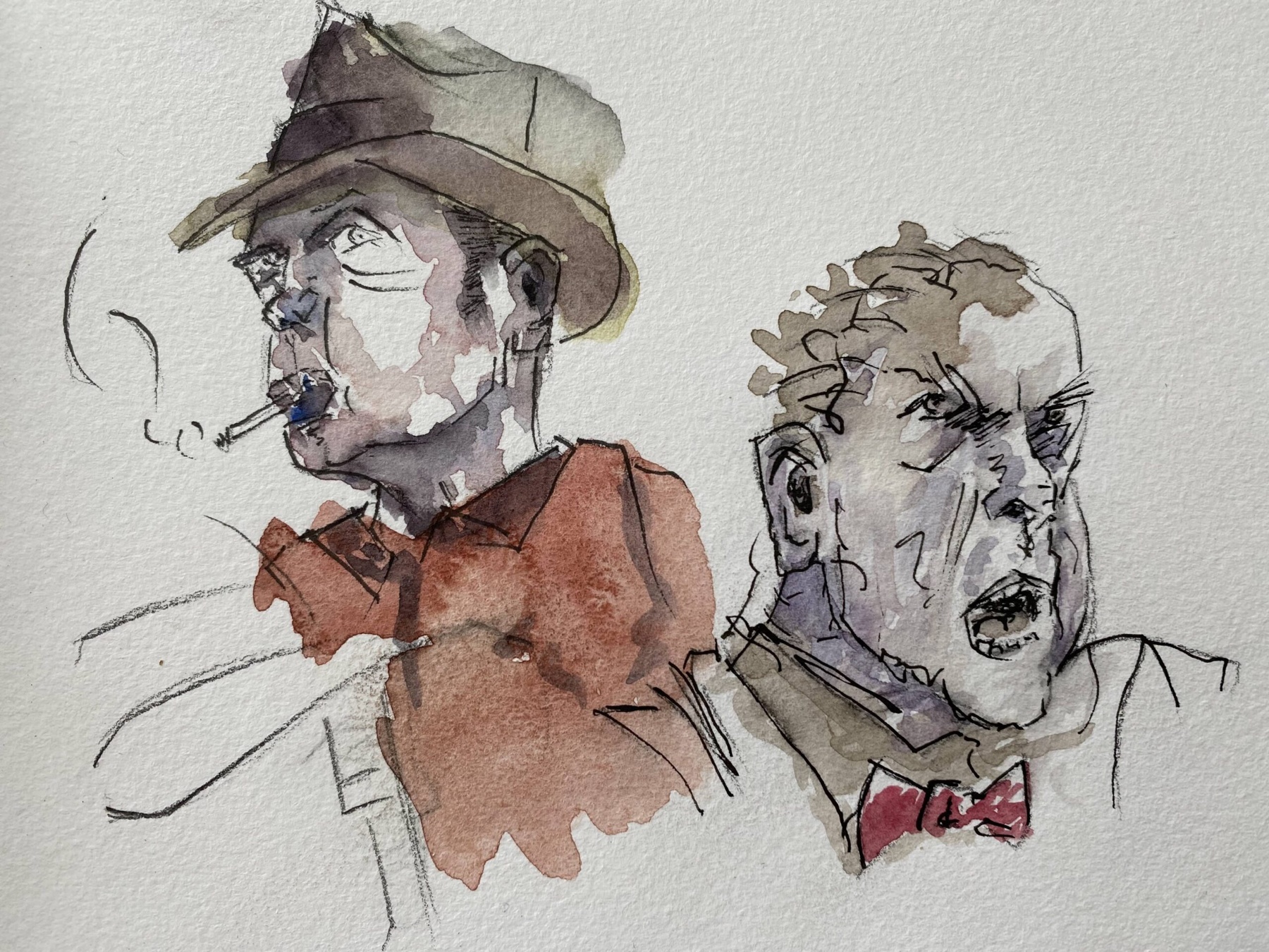 Drawing and painting work